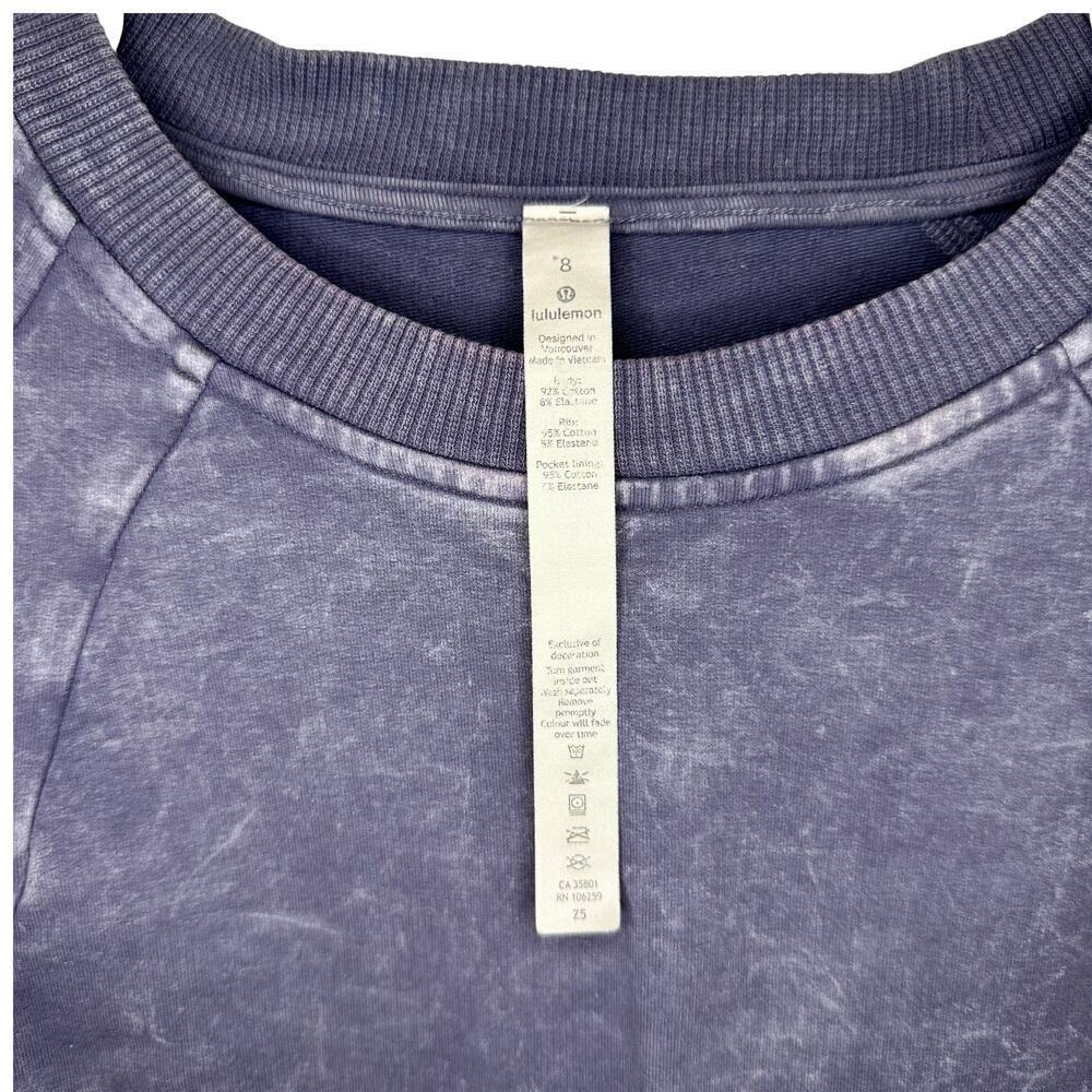 Lululemon Scuba Crew *Wash – Washed Purple Quartz – Size 8 – Comfy Chic 💜 - Picture 7 of 11